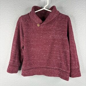 Old Navy Boys Shawl-Collar Burgundy Pullover Sweater